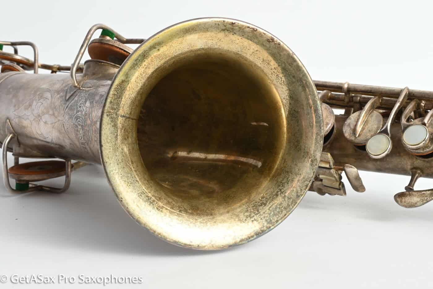 Conn New Wonder 1 C Melody Original Silver Plate Needs Overhaul 81273