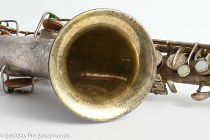 Conn New Wonder 1 C Melody Original Silver Plate Needs Overhaul 81273