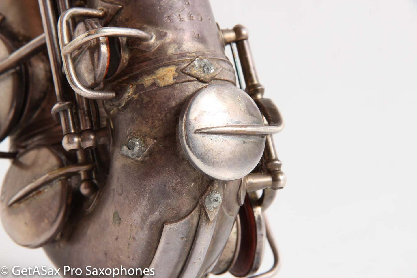 Conn Curved Soprano 64xxx to high F Rolled Tone Holes Heavily Played