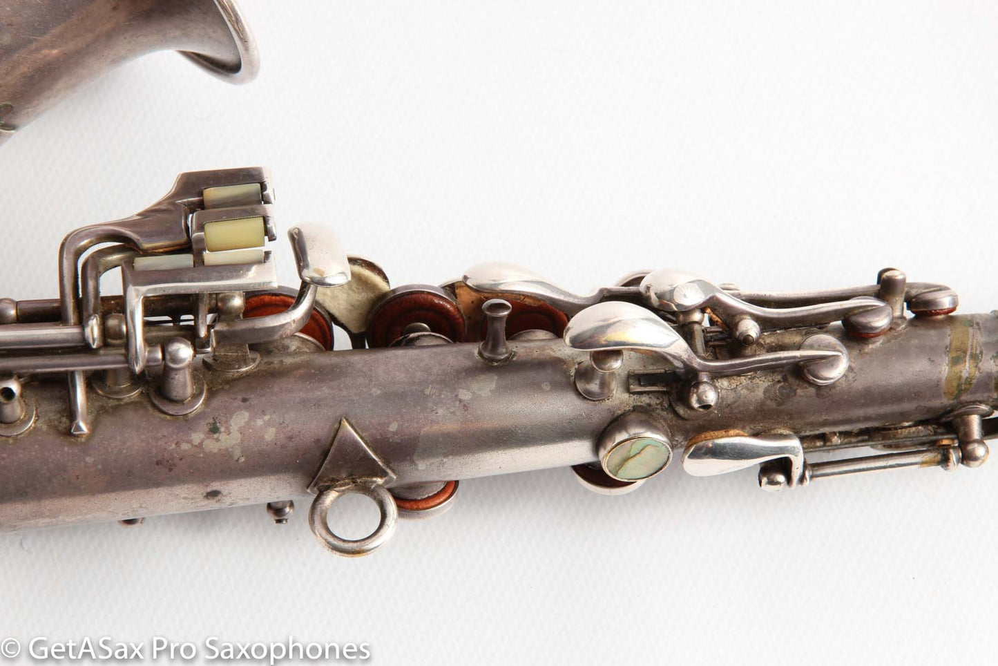 Conn Curved Soprano 64xxx to high F Rolled Tone Holes Heavily Played