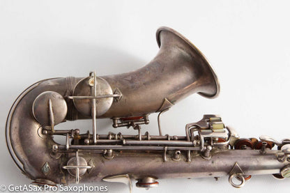 Conn Curved Soprano 64xxx to high F Rolled Tone Holes Heavily Played