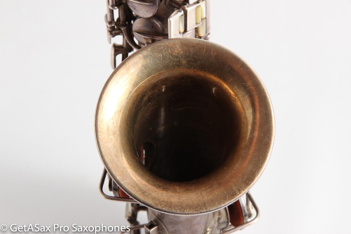 Conn Curved Soprano 64xxx to high F Rolled Tone Holes Heavily Played