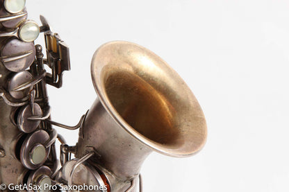 Conn Curved Soprano 64xxx to high F Rolled Tone Holes Heavily Played