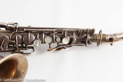 Conn Curved Soprano 64xxx to high F Rolled Tone Holes Heavily Played