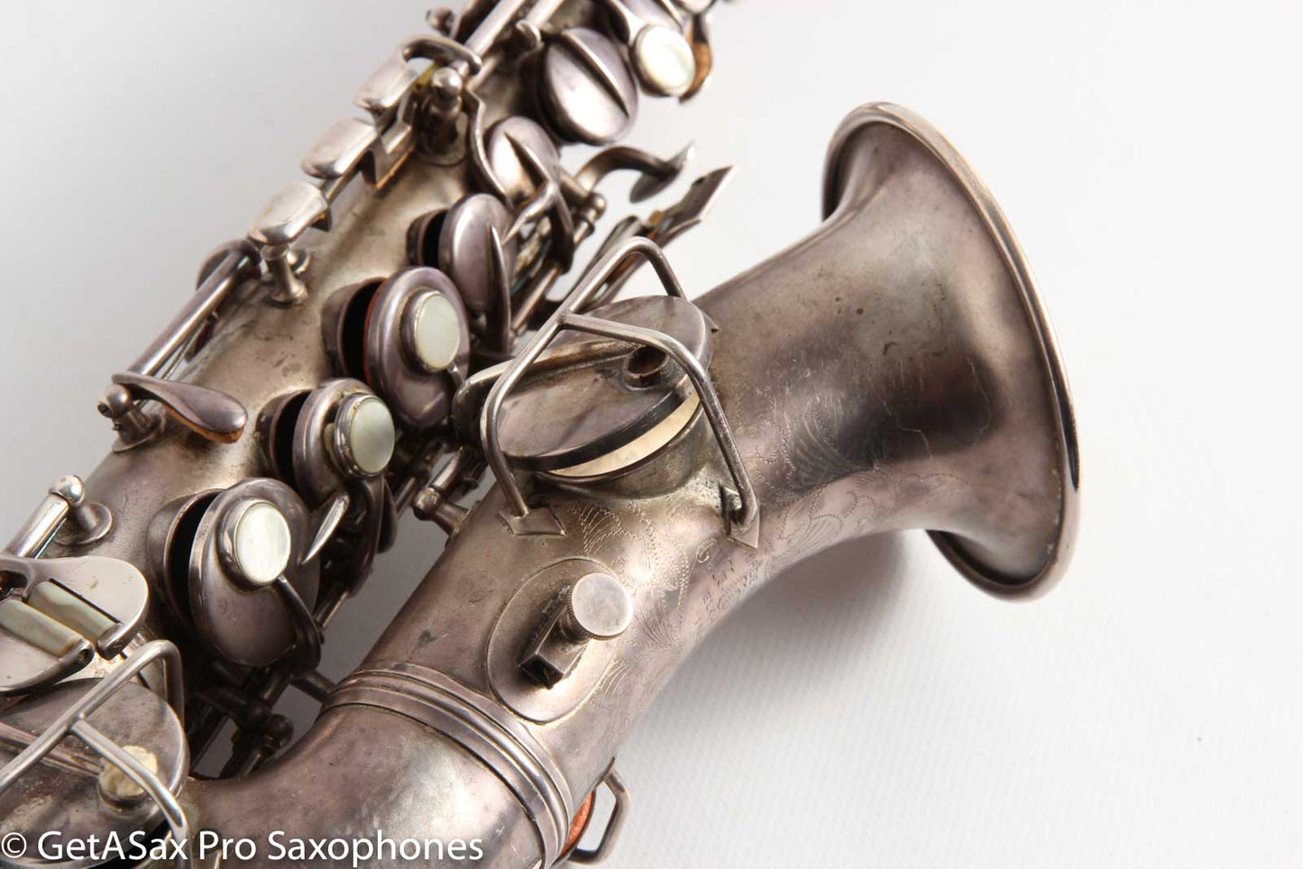 Conn Curved Soprano 64xxx to high F Rolled Tone Holes Heavily Played