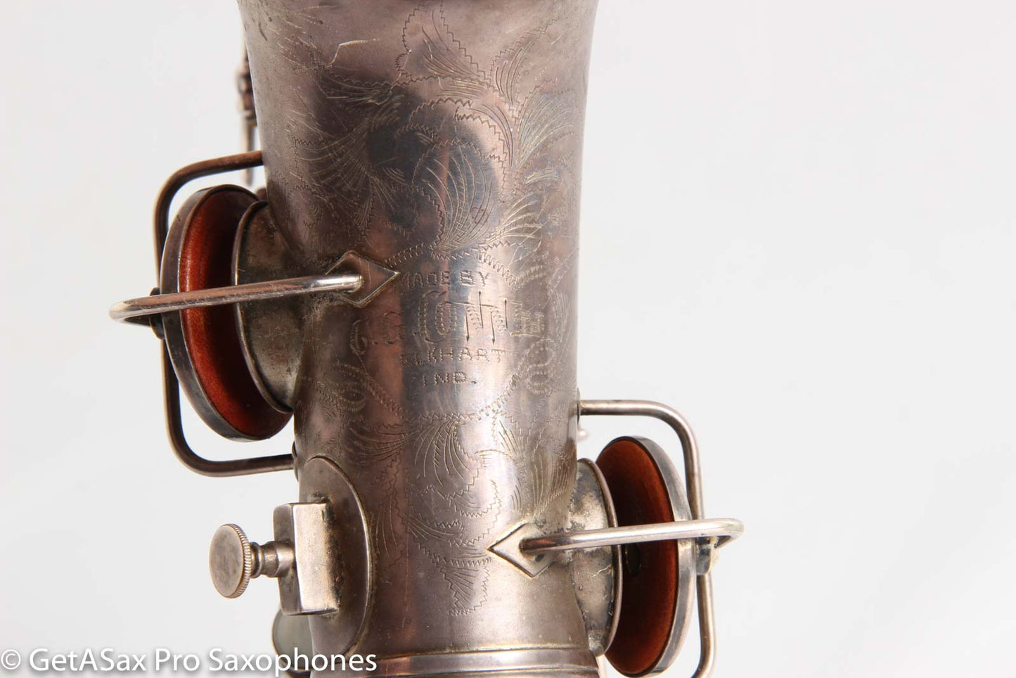 Conn Curved Soprano 64xxx to high F Rolled Tone Holes Heavily Played