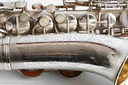 Conn F Mezzo Soprano Original Silver Plate Very Good Condition Old Pads 213965