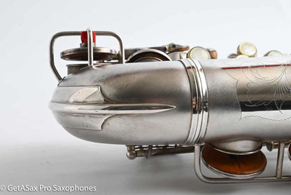 Conn F Mezzo Soprano Original Silver Plate Very Good Condition Old Pads 213965