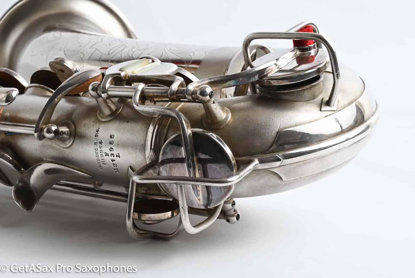 Conn F Mezzo Soprano Original Silver Plate Very Good Condition Old Pads 213965