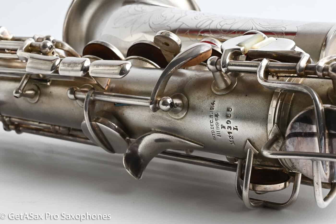 Conn F Mezzo Soprano Original Silver Plate Very Good Condition Old Pads 213965