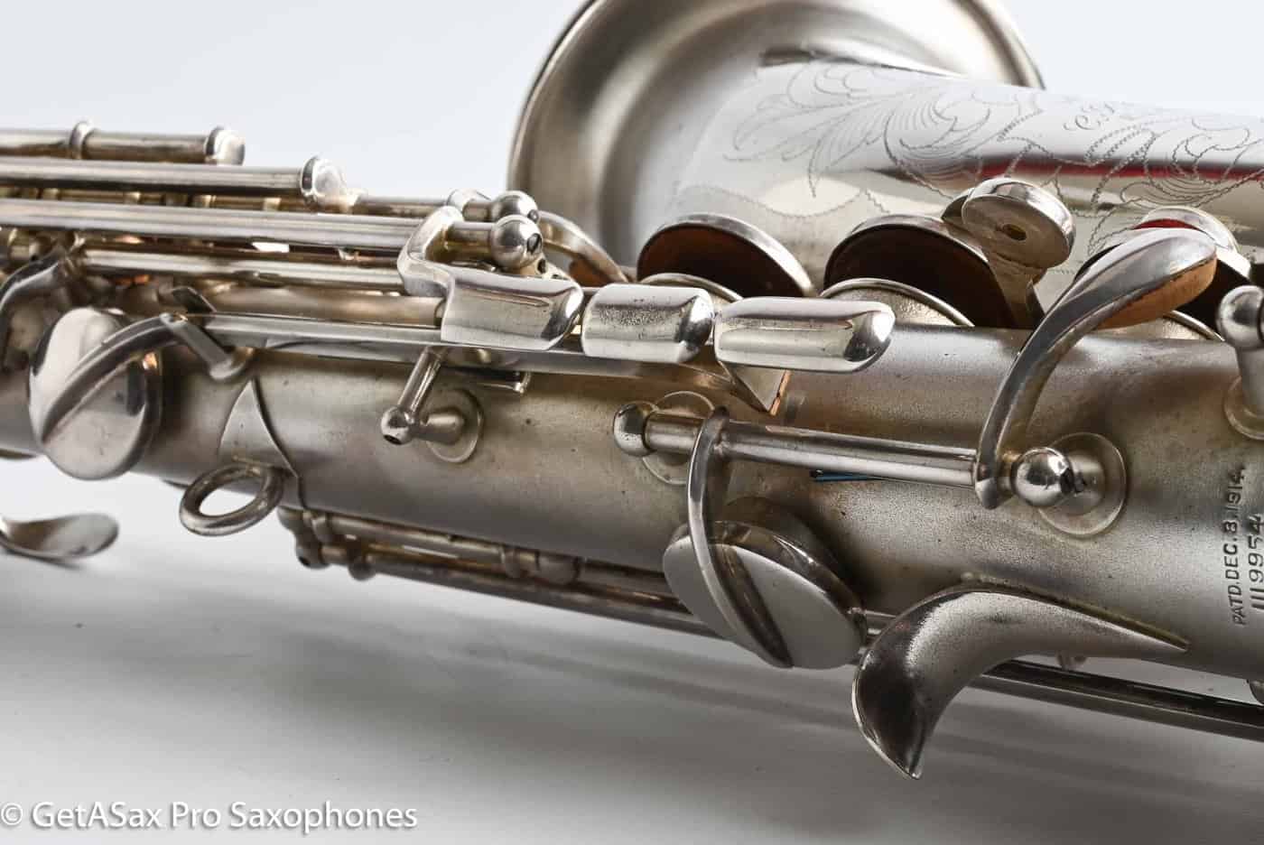 Conn F Mezzo Soprano Original Silver Plate Very Good Condition Old Pads 213965