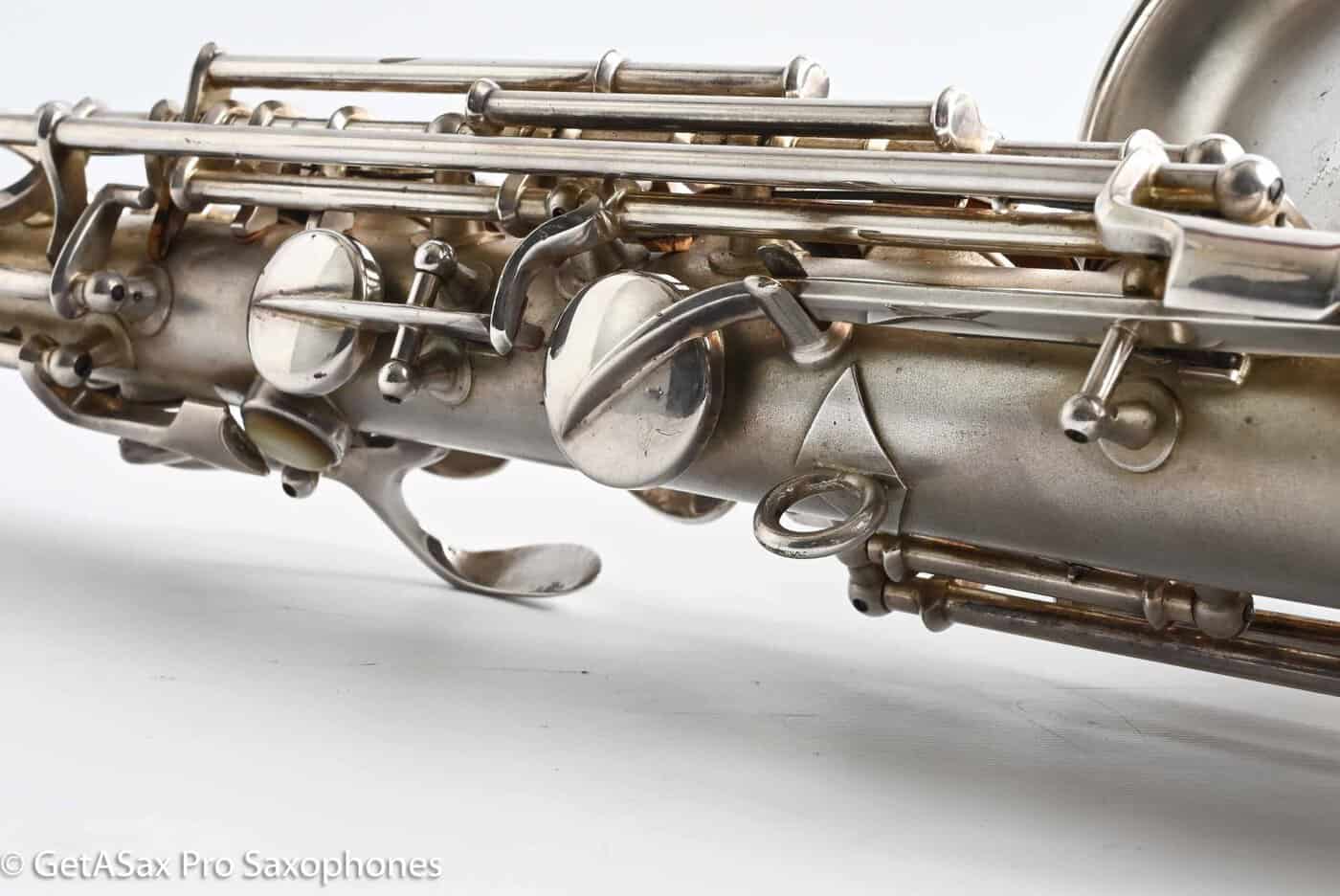 Conn F Mezzo Soprano Original Silver Plate Very Good Condition Old Pads 213965