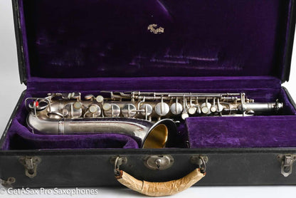 Conn F Mezzo Soprano Original Silver Plate Very Good Condition Old Pads 213965