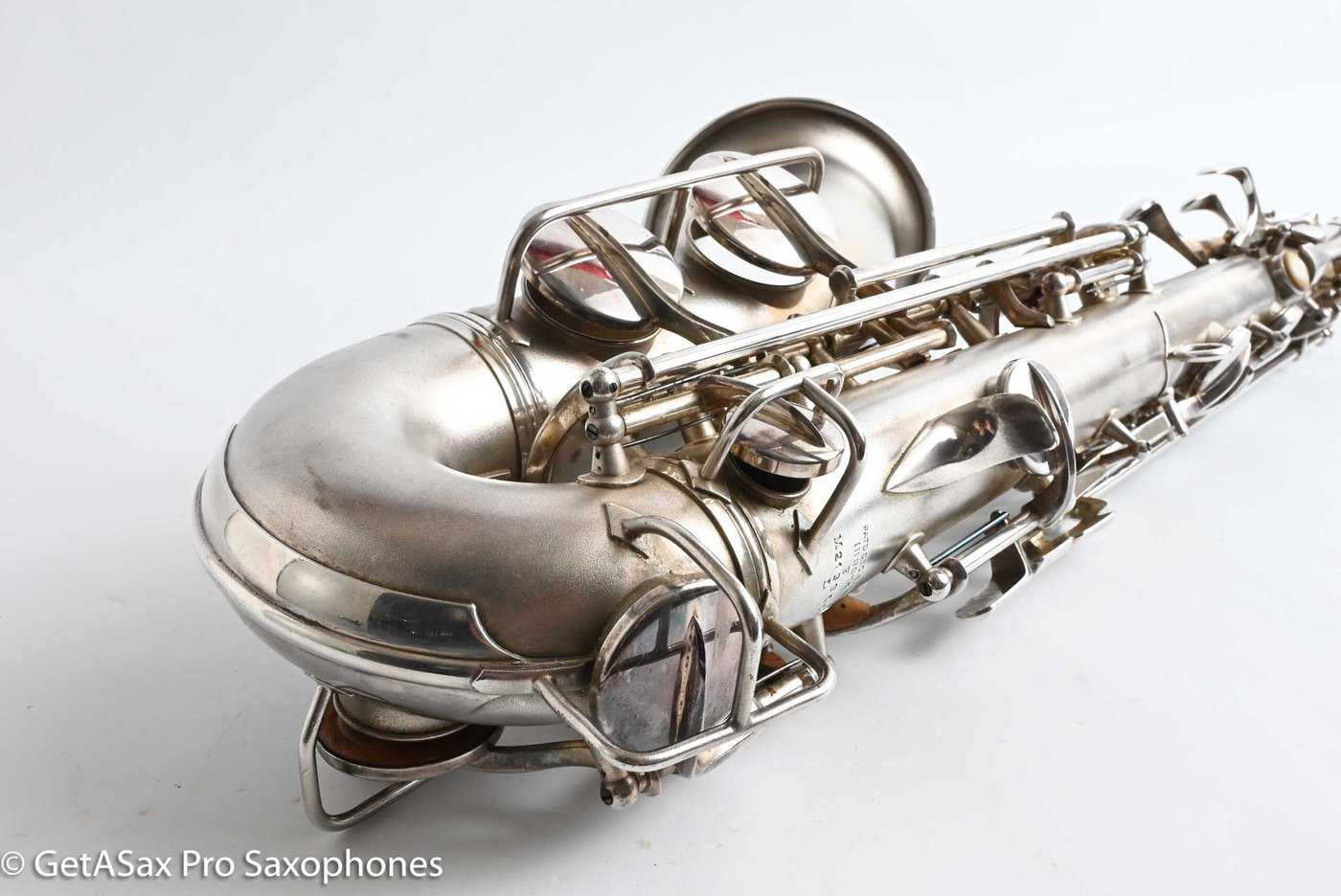 Conn F Mezzo Soprano Original Silver Plate Very Good Condition Old Pads 213965