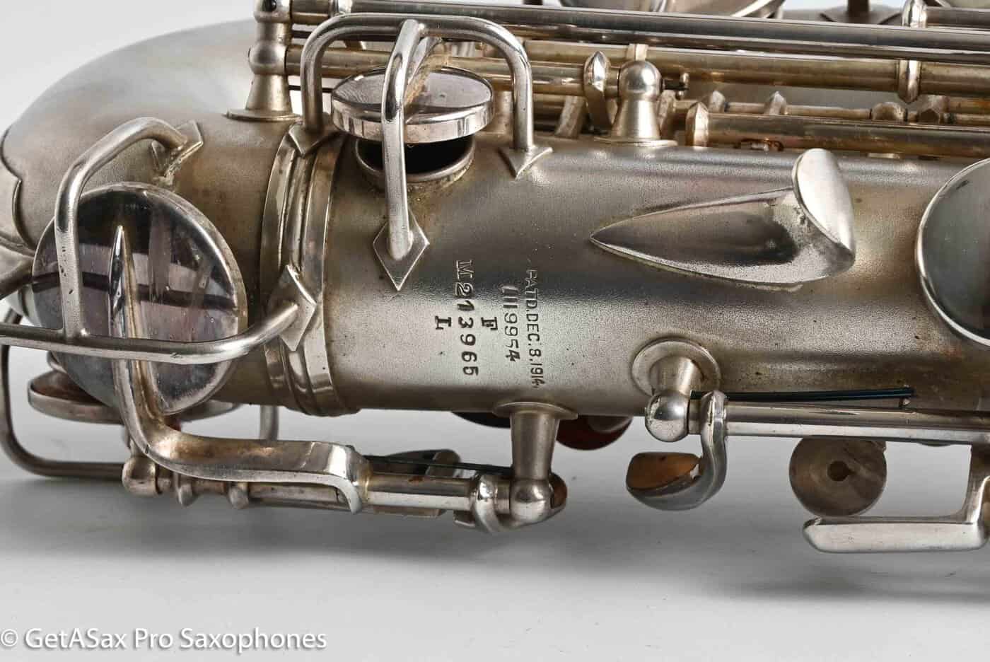 Conn F Mezzo Soprano Original Silver Plate Very Good Condition Old Pads 213965