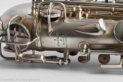 Conn F Mezzo Soprano Original Silver Plate Very Good Condition Old Pads 213965