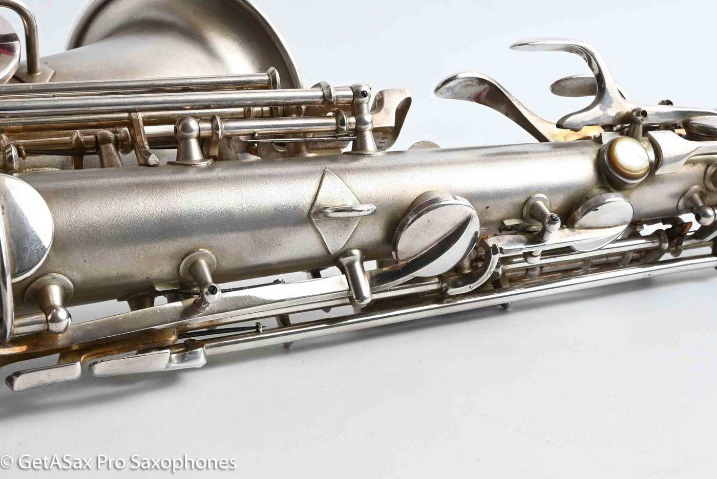 Conn F Mezzo Soprano Original Silver Plate Very Good Condition Old Pads 213965