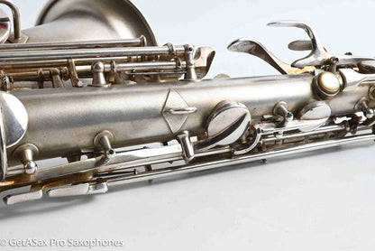 Conn F Mezzo Soprano Original Silver Plate Very Good Condition Old Pads 213965