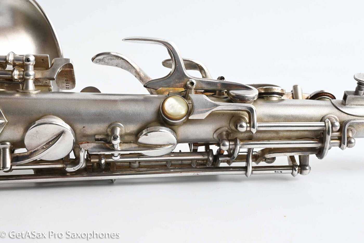 Conn F Mezzo Soprano Original Silver Plate Very Good Condition Old Pads 213965