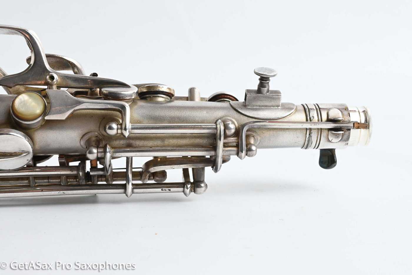 Conn F Mezzo Soprano Original Silver Plate Very Good Condition Old Pads 213965