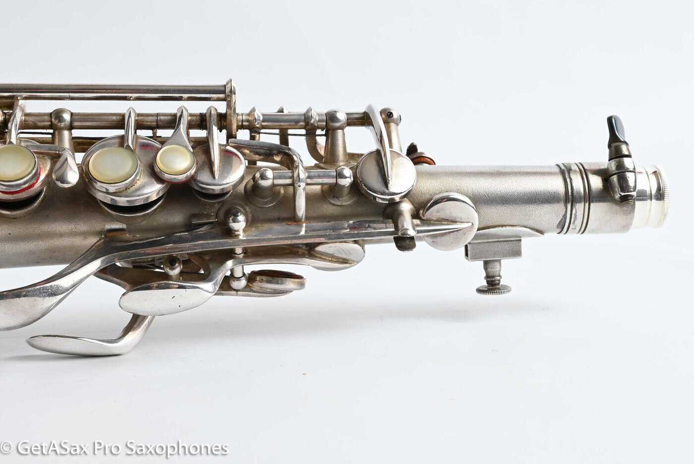 Conn F Mezzo Soprano Original Silver Plate Very Good Condition Old Pads 213965