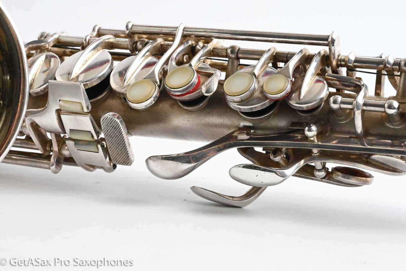 Conn F Mezzo Soprano Original Silver Plate Very Good Condition Old Pads 213965