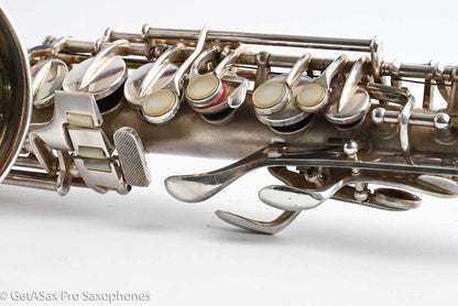 Conn F Mezzo Soprano Original Silver Plate Very Good Condition Old Pads 213965