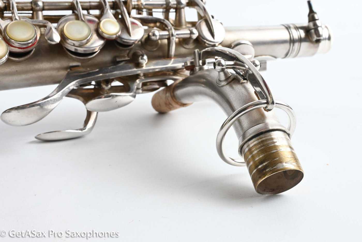 Conn F Mezzo Soprano Original Silver Plate Very Good Condition Old Pads 213965