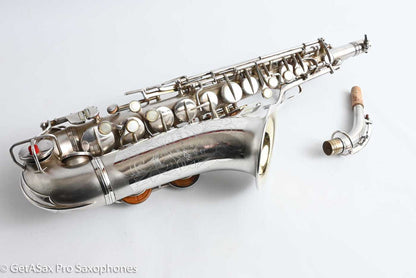 Conn F Mezzo Soprano Original Silver Plate Very Good Condition Old Pads 213965