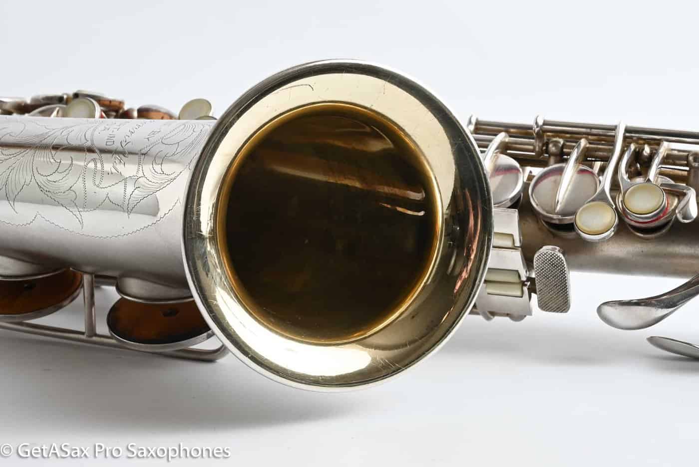 Conn F Mezzo Soprano Original Silver Plate Very Good Condition Old Pads 213965