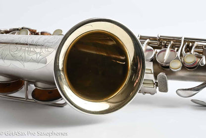 Conn F Mezzo Soprano Original Silver Plate Very Good Condition Old Pads 213965