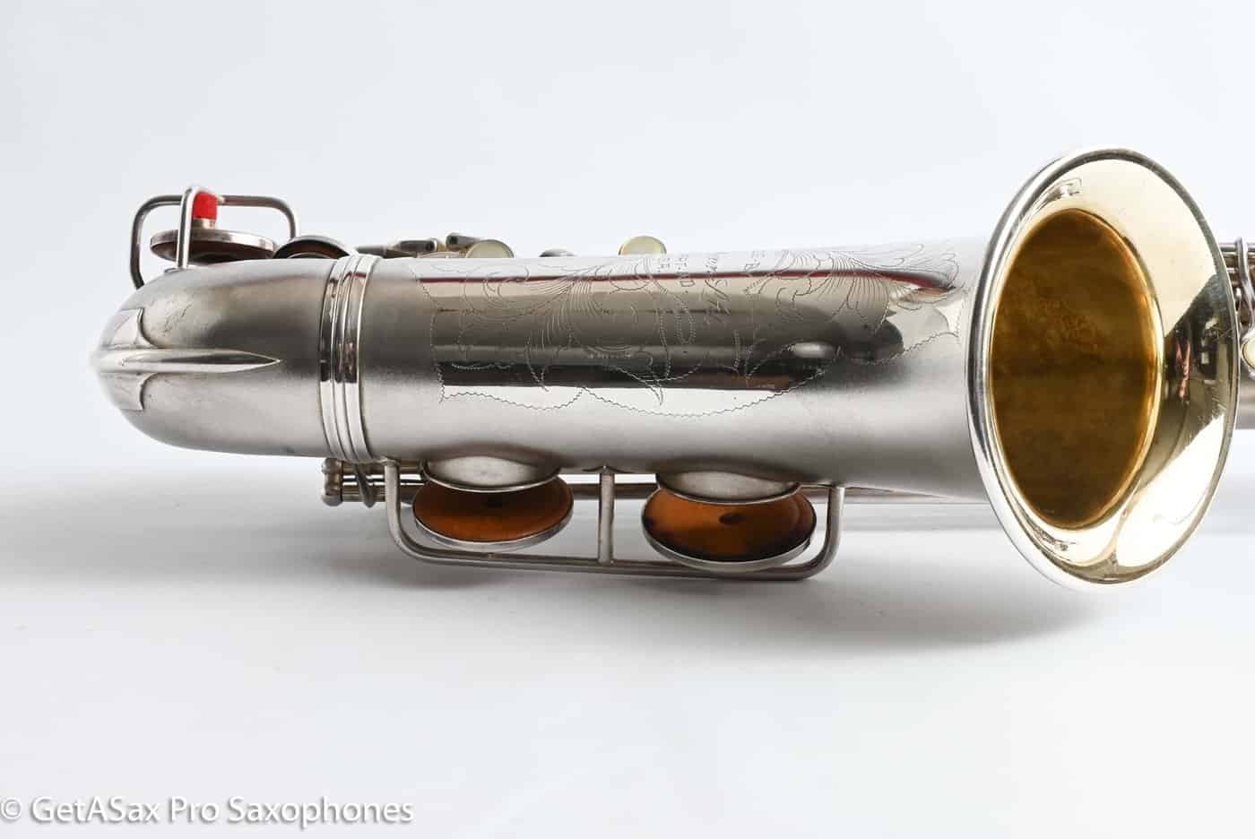 Conn F Mezzo Soprano Original Silver Plate Very Good Condition Old Pads 213965