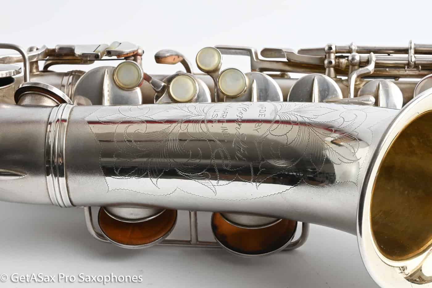 Conn F Mezzo Soprano Original Silver Plate Very Good Condition Old Pads 213965