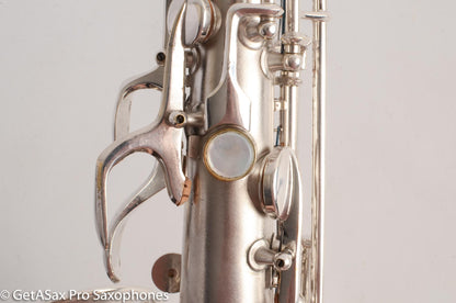 Conn F Mezzo Soprano Saxophone 213894 Silver Plate Overhauled Very Good Condition
