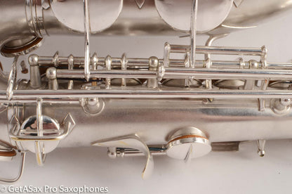 Conn F Mezzo Soprano Saxophone 213894 Silver Plate Overhauled Very Good Condition