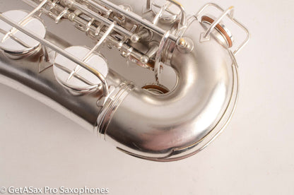 Conn F Mezzo Soprano Saxophone 213894 Silver Plate Overhauled Very Good Condition