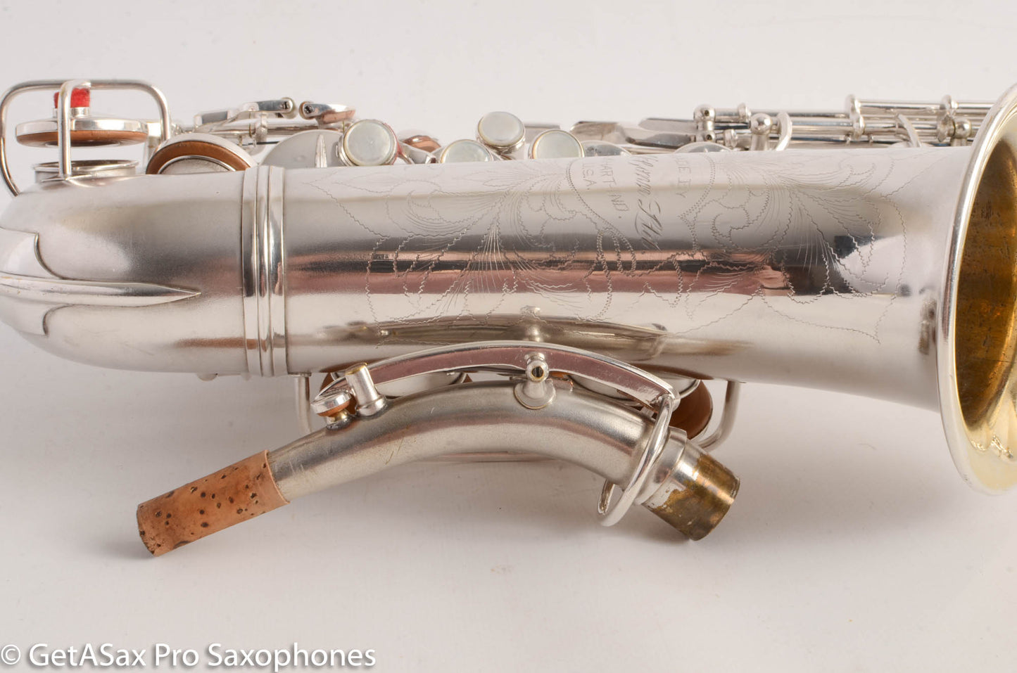 Conn F Mezzo Soprano Saxophone 213894 Silver Plate Overhauled Very Good Condition