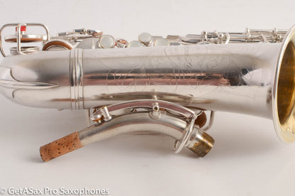Conn F Mezzo Soprano Saxophone 213894 Silver Plate Overhauled Very Good Condition