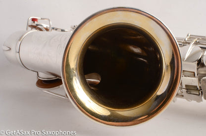 Conn F Mezzo Soprano Saxophone 213894 Silver Plate Overhauled Very Good Condition