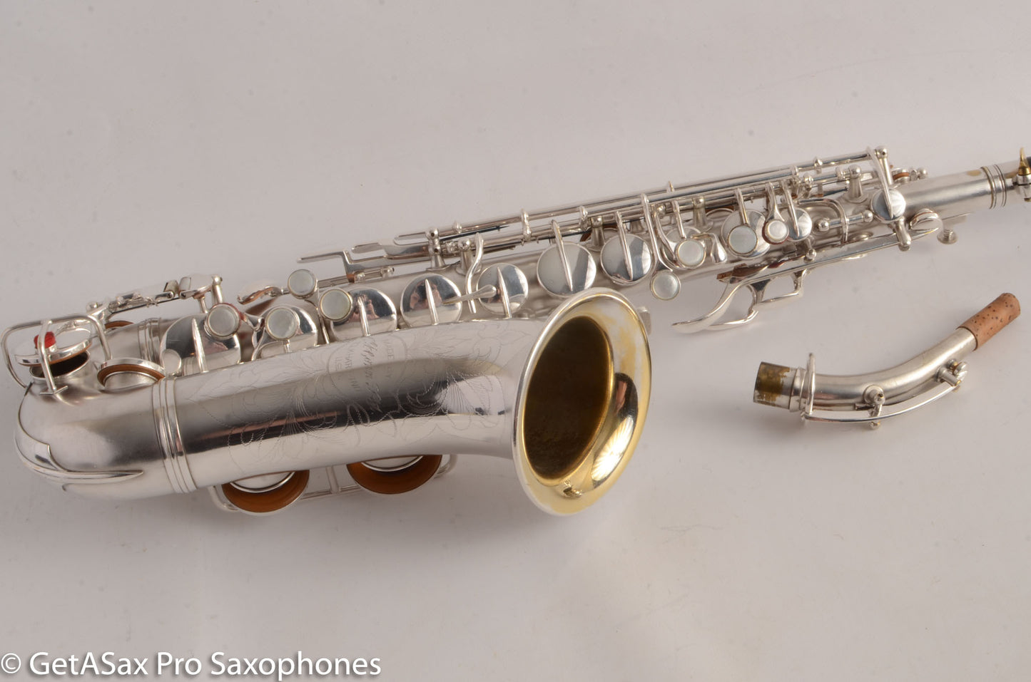 Conn F Mezzo Soprano Saxophone 213894 Silver Plate Overhauled Very Good Condition