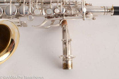 Conn F Mezzo Soprano Saxophone 213894 Silver Plate Overhauled Very Good Condition