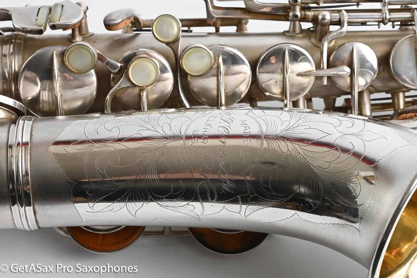 Conn F Mezzo Soprano Original Silver Plate Very Good Condition Old Pads 213965