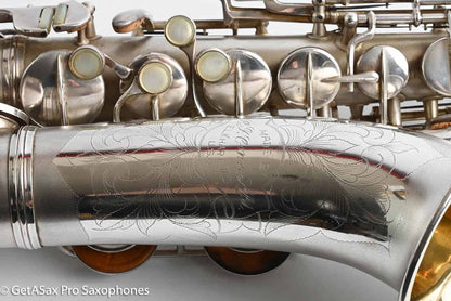 Conn F Mezzo Soprano Original Silver Plate Very Good Condition Old Pads 213965