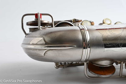 Conn F Mezzo Soprano Original Silver Plate Very Good Condition Old Pads 213965