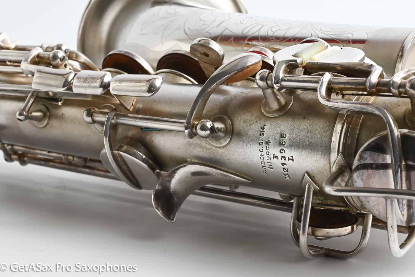 Conn F Mezzo Soprano Original Silver Plate Very Good Condition Old Pads 213965