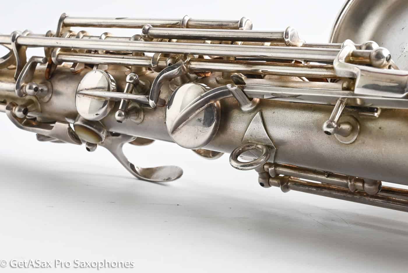 Conn F Mezzo Soprano Original Silver Plate Very Good Condition Old Pads 213965