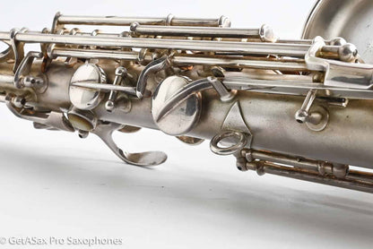 Conn F Mezzo Soprano Original Silver Plate Very Good Condition Old Pads 213965