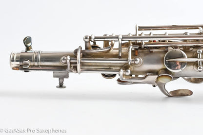 Conn F Mezzo Soprano Original Silver Plate Very Good Condition Old Pads 213965