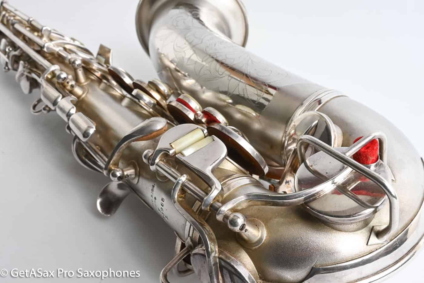 Conn F Mezzo Soprano Original Silver Plate Very Good Condition Old Pads 213965