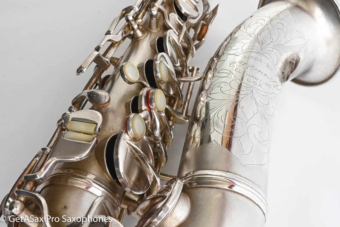 Conn F Mezzo Soprano Original Silver Plate Very Good Condition Old Pads 213965